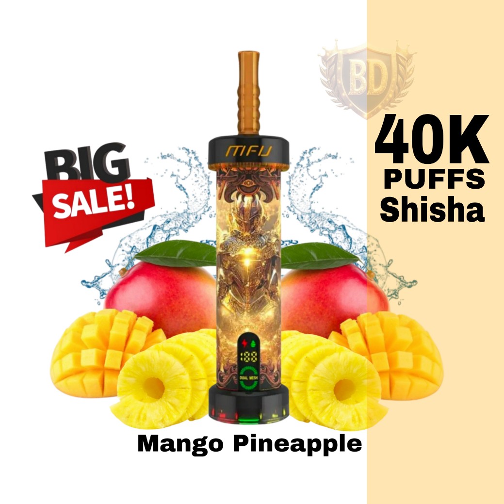 MFU Shisha X1 40K Puffs Mango Pineapple Disposable Vape