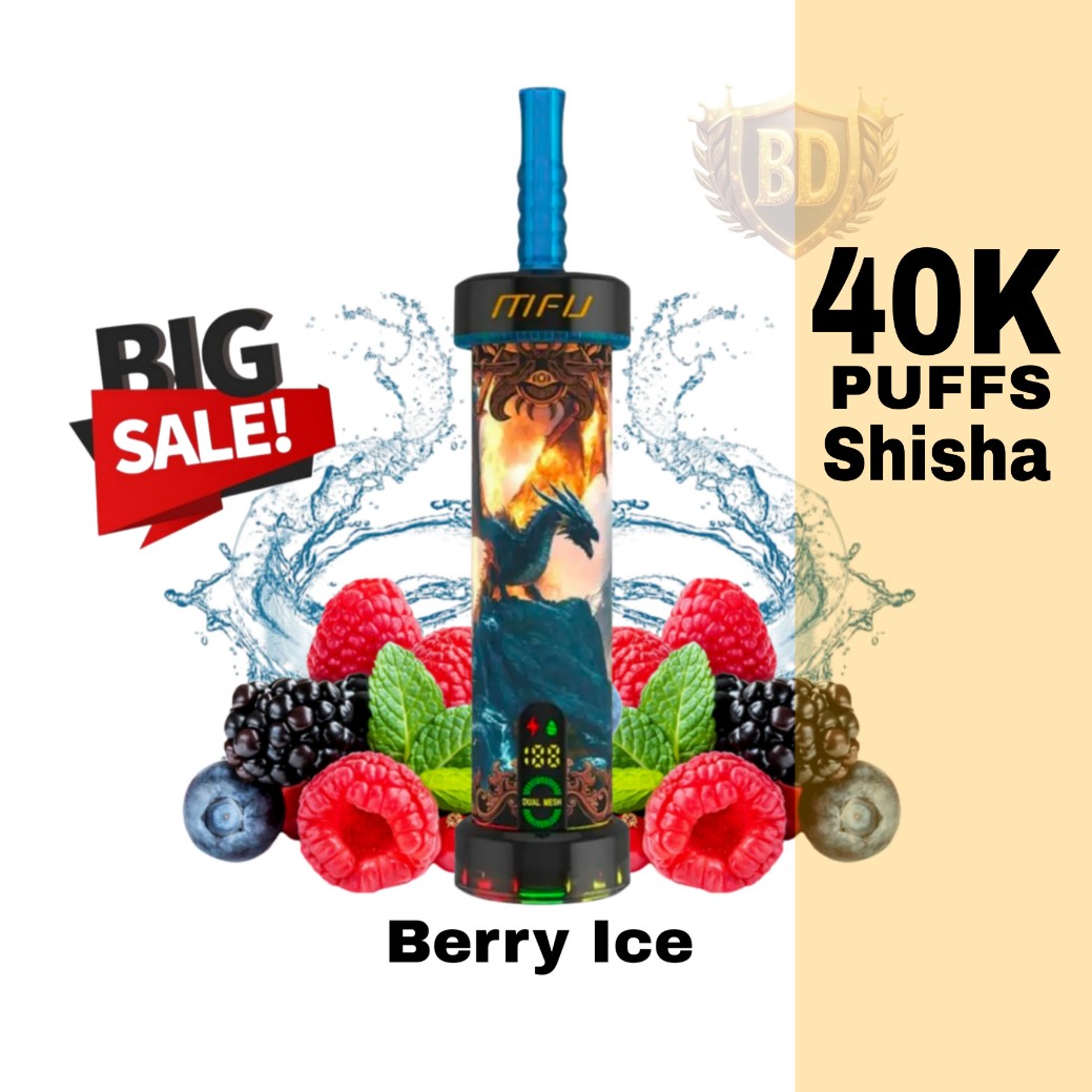 MFU Shisha X1 40K Puffs Blackcurrant Bomb Disposable Vape