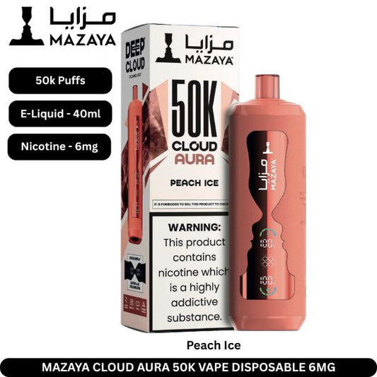 Mazaya Cloud AURA 50000 Puffs Disposable Vape in Dubai UAE