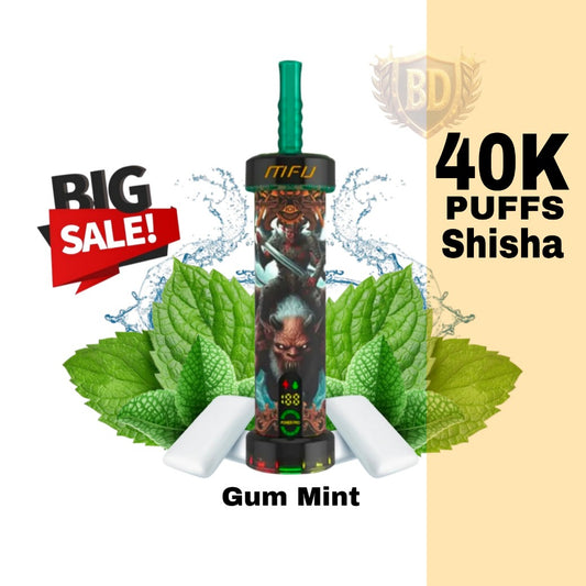 MFU Shisha X1 40K Puffs Gum Mint Disposable Vape