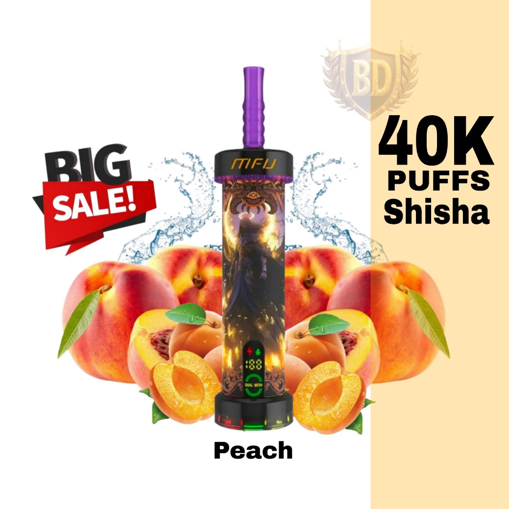 MFU Shisha X1 40K Puffs Peach Disposable Vape