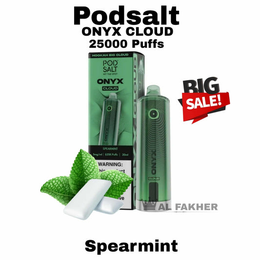Pod Salt Onyx Cloud 25000 Puffs Spearmint in Dubai UAE