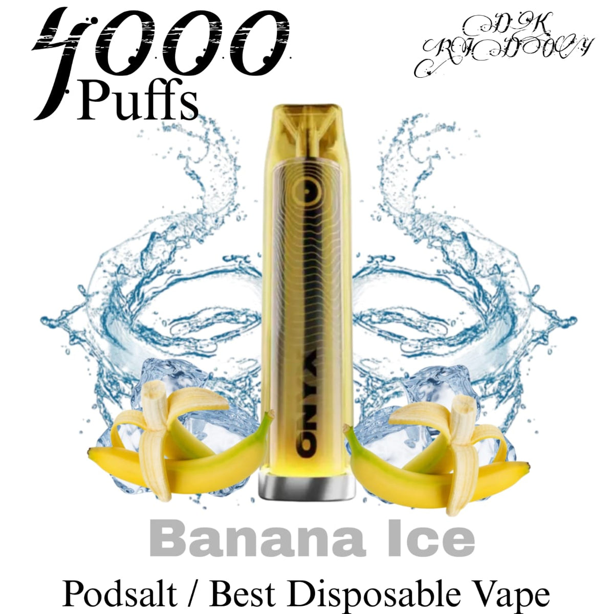 Pod Salt Onyx Banana Ice 20mg  4000 Puffs in Dubai UAE