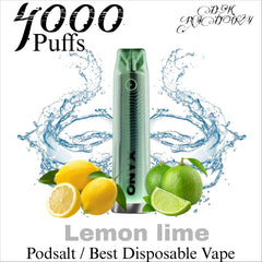 Pod Salt Onyx Lemon Lime 20mg  4000 Puffs in Dubai UAE