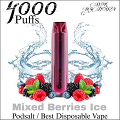 Pod Salt Onyx Mixed Berries Ice 20mg 4000 Puffs in Dubai UAE
