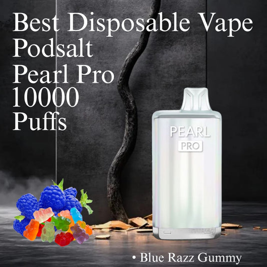 Podsalt Pearl Pro 10000 Puffs  Blue Raz Gummy Disposable Vape in UAE