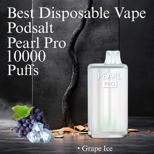Podsalt Pearl Pro 10000 Puffs Grape Ice Disposable Vape in UAE