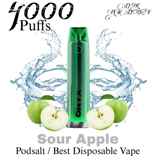 Pod Salt Onyx Sour Apple 20mg 4000 Puffs in Dubai UAE