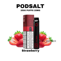 Pod Salt Go 2500 Puffs Strawberry Disposable Vape in Dubai UAE