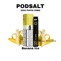 Pod Salt Go 2500 Puffs Banana Ice Disposable Vape in Dubai UAE