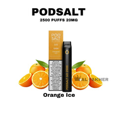 Pod Salt Go 2500 Puffs Orange Ice Disposable Vape in Dubai UAE