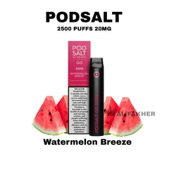 Pod Salt Go 2500 Puffs Watermelon Breeze Disposable Vape in UAE