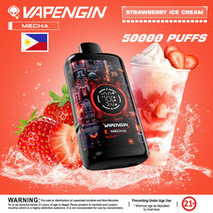 VAPENGIN Meacha 50000 Puffs Strawberry Ice Cream