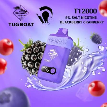Tugboat T12000 Disposable Vape Blackberry Cranberry