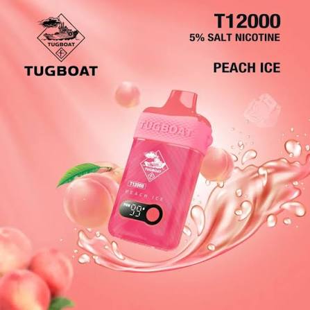 Tugboat T12000 Disposable Vape Peach Ice