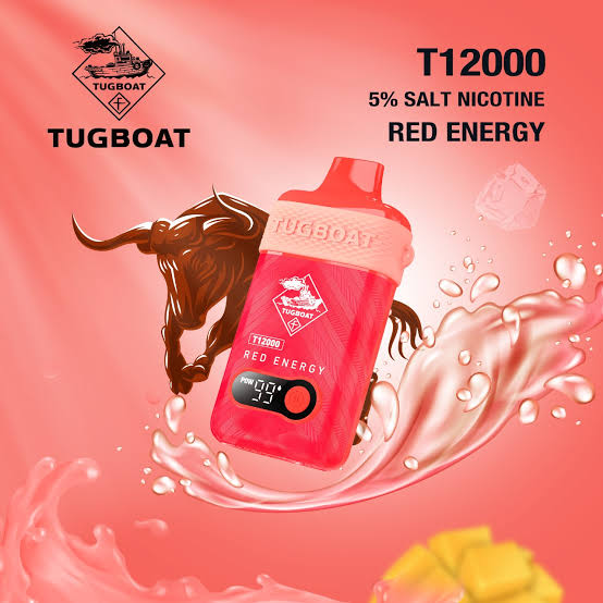 Tugboat T12000 Disposable Vape Red Energy