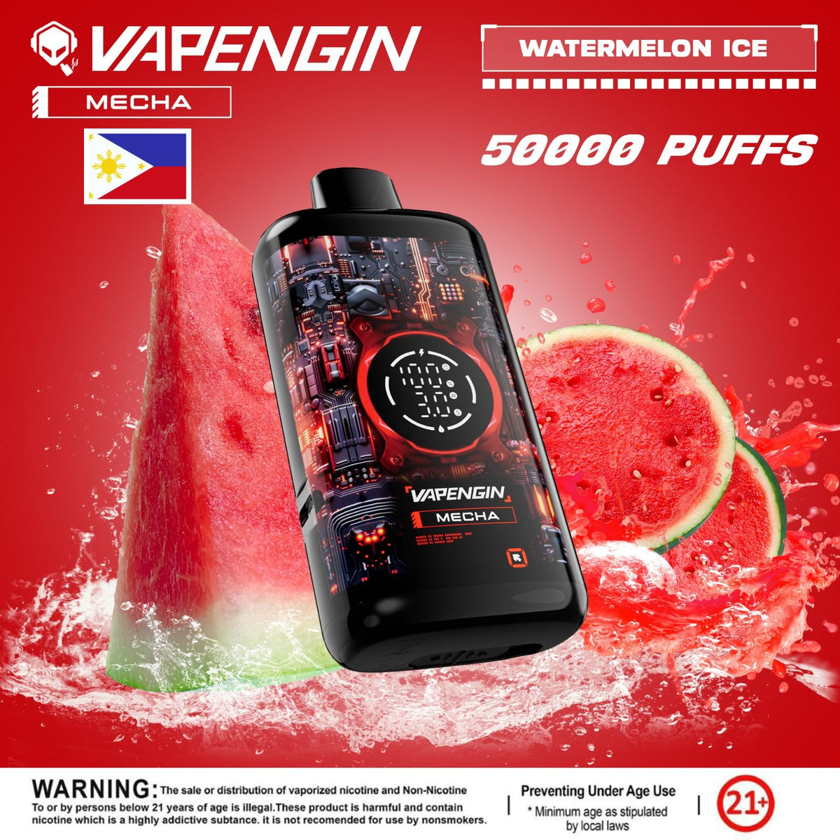 VAPENGIN Meacha 50000 Puffs Watermelon Ice