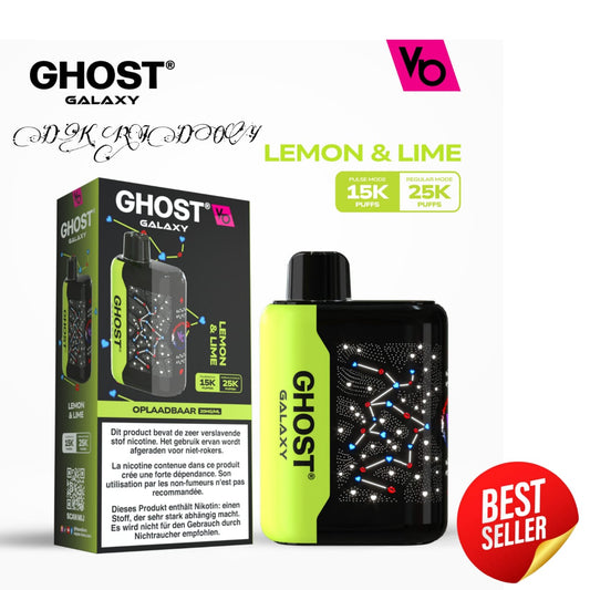 Vapes Bars Ghost Galaxy 25000 Puffs Lemon & Lime In UAE