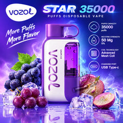 Vozol Star 35000 Puffs Disposable Vape 50mg In Dubai UAE