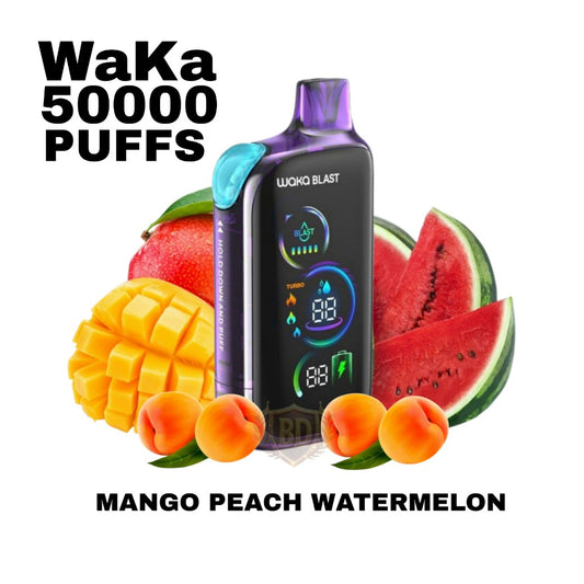 Waka ice Blast 50000 Puffs 50mg Mango Peach Watermelon in Dubai, UAE