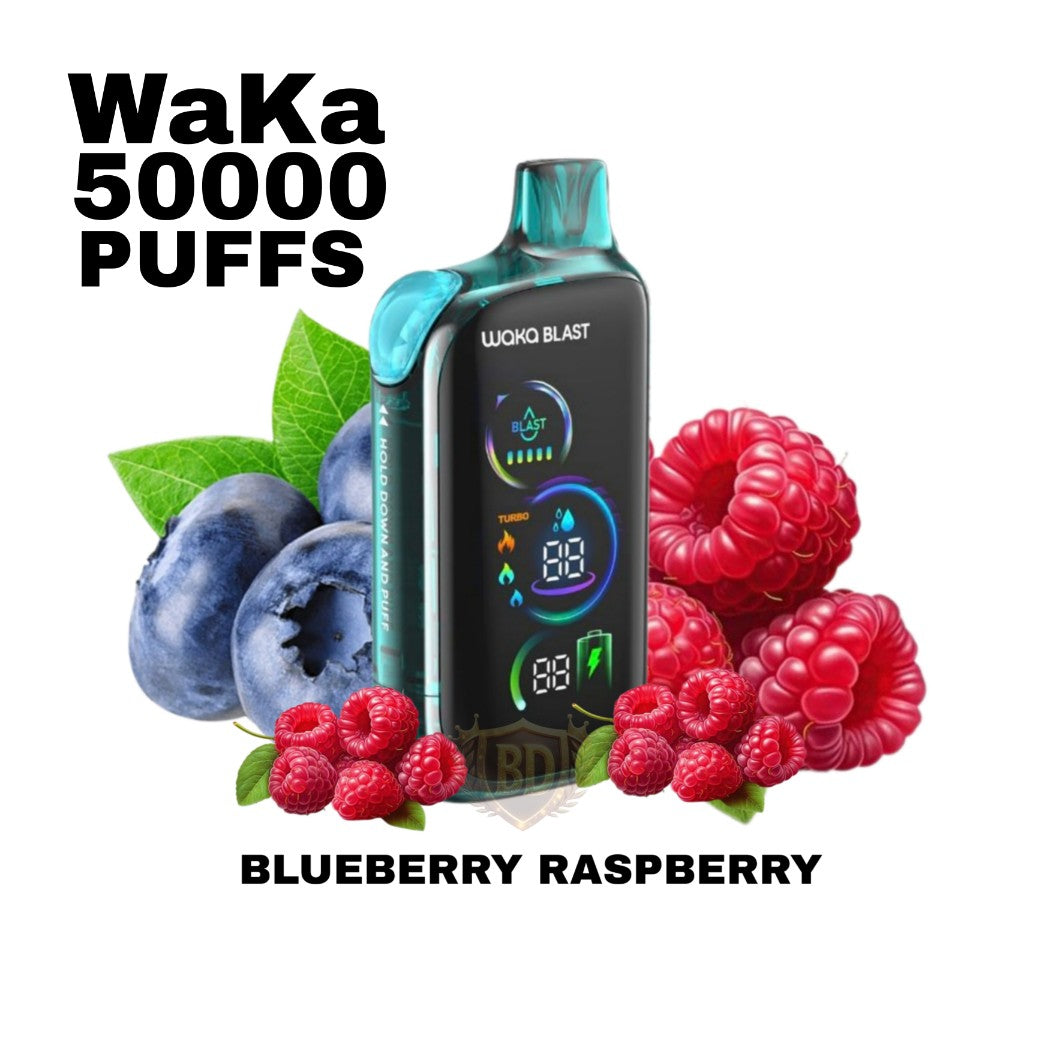 Waka ice Blast 50000 Puffs 50mg Blueberry Raspberry in Dubai, UAE