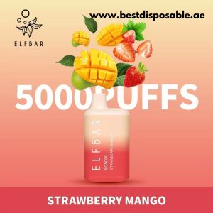 strawberry Mango ELF BAR 5000 Puffs Disposable Vape in Dubai