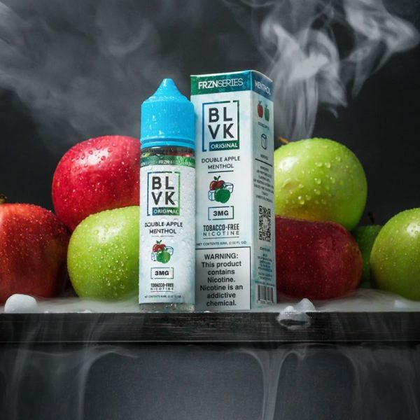 Double Apple Menthol BLVK Freebase FRZN E-liquid 3mg in UAE
